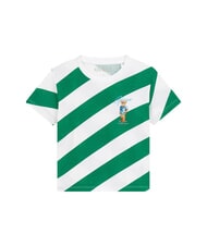 GUESS KID Camiseta de algod&oacute;n franja diagonal de oliva - Camiseta ni&ntilde;o - 1
