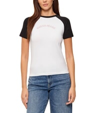 GUESS JEANS RAGLAN Camiseta de algod&oacute;n purwhite - camiseta - 1