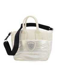BLAUER PADDED Bolso de mano con correa para el hombro blanco - Bolsos Mujer - 1