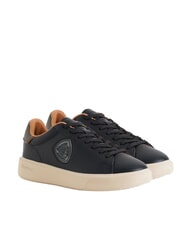 BLAUER BUCK Zapatillas de cuero negro/militar - Zapatos Hombre - 1