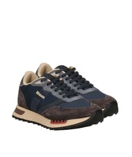BLAUER RYDER Zapatillas azul marino/marr&oacute;n - Zapatos Hombre - 1