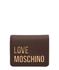 LOVE MOSCHINO BOLD LOVE Cartera compacta con cierre de cremallera lodo - Carteras Mujer - 1
