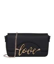 LOVE MOSCHINO ITALICS LOVE Bolso de hombro negro - Bolsos Mujer - 1