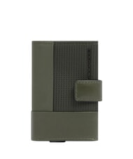 PIQUADRO W145 Tarjetero con sistema deslizante VERDE - Carteras Hombre - 1