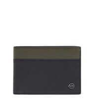 PIQUADRO Cartera CUADRADO NEGRO, en cuero - Carteras Hombre