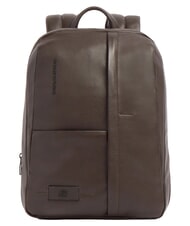 PIQUADRO RUSSEL Mochila para port&aacute;til de 14", de piel. MORO - Mochilas para port&aacute;til - 1