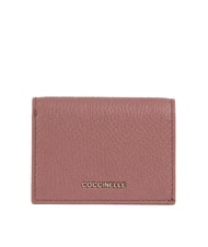 COCCINELLE METALLIC SOFT Cartera compacta de cuero - Carteras Mujer