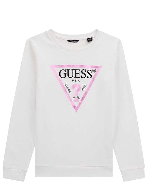 GUESS CORE KIDS Sudadera con estampado de logotipo en tri&aacute;ngulo purwhite - Sudadera Beb&eacute;