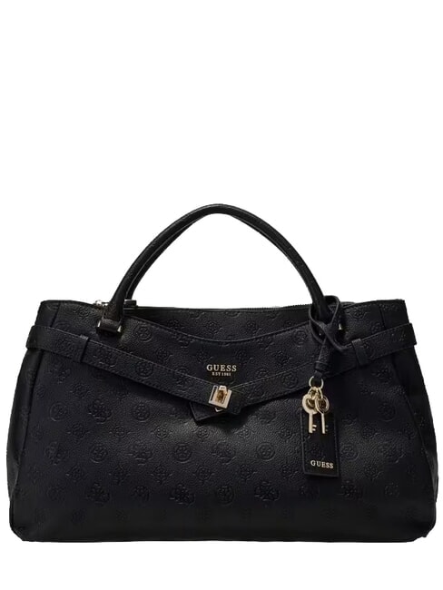GUESS ELLA Bolso de mano con correa para el hombro. logotipo negro - Bolsos Mujer