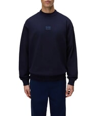 NAPAPIJRI B-ELEVATED LOGO C Sudadera de algod&oacute;n blu marine - Sudaderas - 1