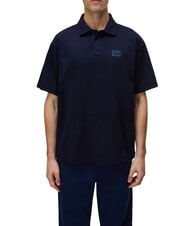 NAPAPIJRI E-ELEVATED LOGO SS Polo de algod&oacute;n blu marine - camisa polo - 1