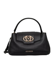LOVE MOSCHINO OVAL FRIEZE Bolso de mano con correa para el hombro. negro - Bolsos Mujer - 1