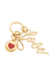 LOVE MOSCHINO LOGO Llavero con mosquet&oacute;n oro - Llaveros - 1