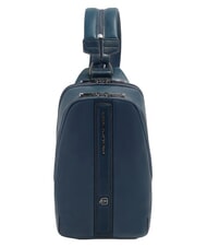 PIQUADRO VICTOR Mochila de cuero de un solo hombro azul - Mochilas para port&aacute;til - 1