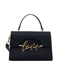 LOVE MOSCHINO ITALICS LOVE Bolso de mano con correa para el hombro. negro - Bolsos Mujer - 1