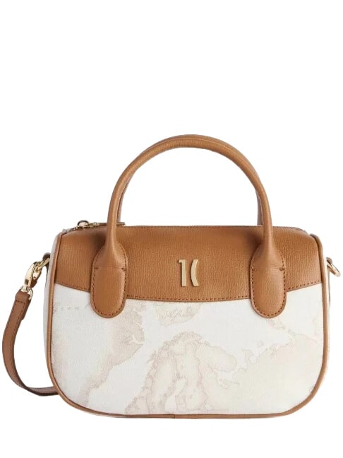 ALVIERO MARTINI PRIMA CLASSE HETRITAGE GEO Bolso de mano con correa para el hombro blanco - Bolsos Mujer