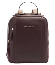 PIQUADRO CIRCLE Mochila de cuero burdeos/rosa - Bolsos Mujer - 1