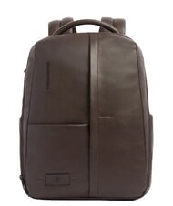 PIQUADRO RUSSEL Mochila de cuero para port&aacute;til de 15,6" - Mochilas para port&aacute;til