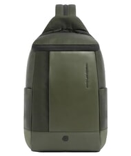 PIQUADRO W145 Mochila de un solo hombro con soporte para iPad de 11". VERDE - Mochilas Escuela & Tiempo Libre - 1