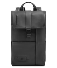 PIQUADRO RUSSEL Mochila para port&aacute;til de 14" con solapa negro - Mochilas Escuela & Tiempo Libre - 1