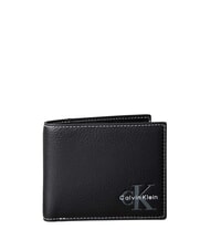 CALVIN KLEIN BOLD PEBBLE Cartera de cuero En negro - Carteras Hombre - 1