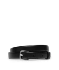 CALVIN KLEIN ESSENTIAL BUCKLE Cintur&oacute;n de cuero ck negro / n&iacute;quel antiguo - Cinturones - 1