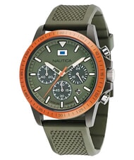 NAUTICA ONE ECO CRONO Reloj multifunci&oacute;n gris y verde - Relojes - 1