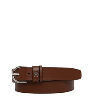 TOMMY HILFIGER ESSENTIAL EFFORTLESS Cintur&oacute;n de cuero co&ntilde;ac de invierno - Cinturones - 1