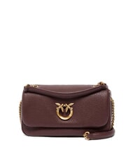 PINKO CLICK SOFT Minibolso de hombro / bolso cruzado marr&oacute;n oscuro-oro antiguo - Bolsos Mujer - 1