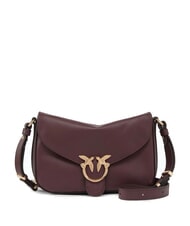 PINKO LOVE SATCHEL Minibolso de hombro Borgo&ntilde;a-oro antiguo - Bolsos Mujer - 1
