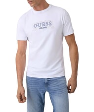 GUESS BOX LORO ROPES Camiseta con logo prendido purwhite - camiseta - 1