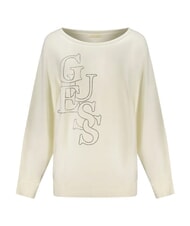 GUESS BAT SLEEVE ESMERALDA Sudadera de cuello redondo cremwhi - Sudaderas de mujer - 1