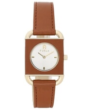 FURLA ARCO SQUARE Reloj de moda blanco y marr&oacute;n - Relojes - 1