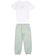 NEW BALANCE FLORAL LOGO Conjunto de camiseta y pantal&oacute;n de ch&aacute;ndal - Ch&aacute;ndales para ni&ntilde;os