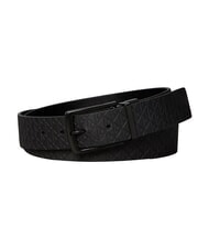 CALVIN KLEIN PIN BUCKLE Cintur&oacute;n de cuero negro/negro mate - Cinturones - 1