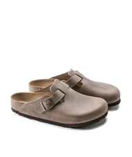 BIRKENSTOCK BOSTON Sandalias unisex de cuero tabaco marr&oacute;n - Zapatos unisex - 1
