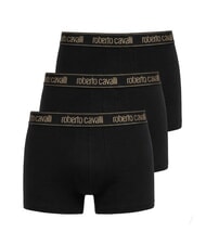 CAVALLI ALL-OVER ELASTIC GOLD Paquete de 3 pares de b&oacute;xers - Calzoncillos de hombre