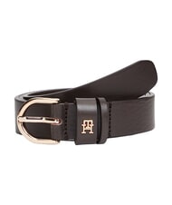 TOMMY HILFIGER ESSENTIAL EFFORTLESS Cintur&oacute;n de piel fabricado en Italia. - Cinturones