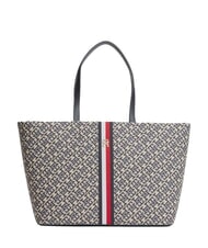TOMMY HILFIGER TH JACQUARD bolso de hombro espacio azul - Bolsos Mujer - 1