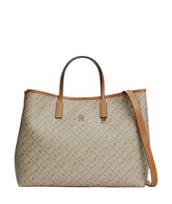 TOMMY HILFIGER TH MONOPLAY Bolso de mano con correa para el hombro. mezcla neutra - Bolsos Mujer - 1