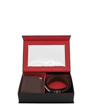 GAUD&Igrave; KIT Cartera y caja para cartera marron oscuro - Carteras Hombre - 1
