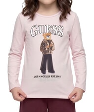 GUESS KIDS Camiseta de manga larga lila rom&aacute;ntico - Camiseta ni&ntilde;o - 1
