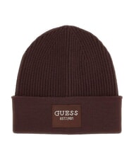 GUESS KNITTED sombrero con pu&ntilde;o marr&oacute;n amargo - Sombreros - 1
