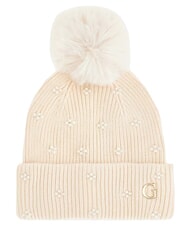 GUESS KNITTED Sombrero con pompones OFFWHITE - Sombreros - 1