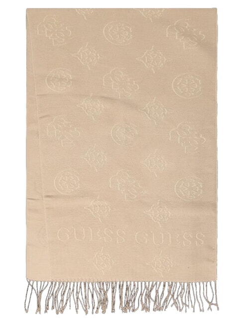 GUESS CARMELLA Bufanda logotipo color topo claro - Bufandas