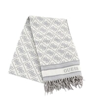 GUESS JACQUARD Bufanda con flecos logotipo gris - Bufandas - 1