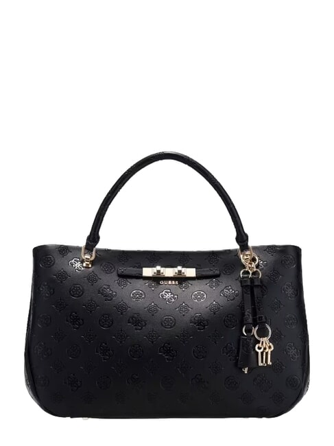GUESS CARMELLA Bolso de mano con correa para el hombro. logotipo negro - Bolsos Mujer