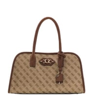 GUESS SAMANTHA Bolso de mano con correa para el hombro. logotipo de caf&eacute; con leche / marr&oacute;n - Bolsos Mujer - 1