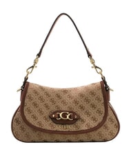 GUESS SAMANTHA Bolso de hombro con correa para el hombro. logotipo de caf&eacute; con leche / marr&oacute;n - Bolsos Mujer - 1