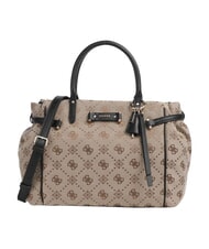 GUESS DOROTHY Bolso de mano con correa para el hombro. logotipo de leche/negro - Bolsos Mujer - 1